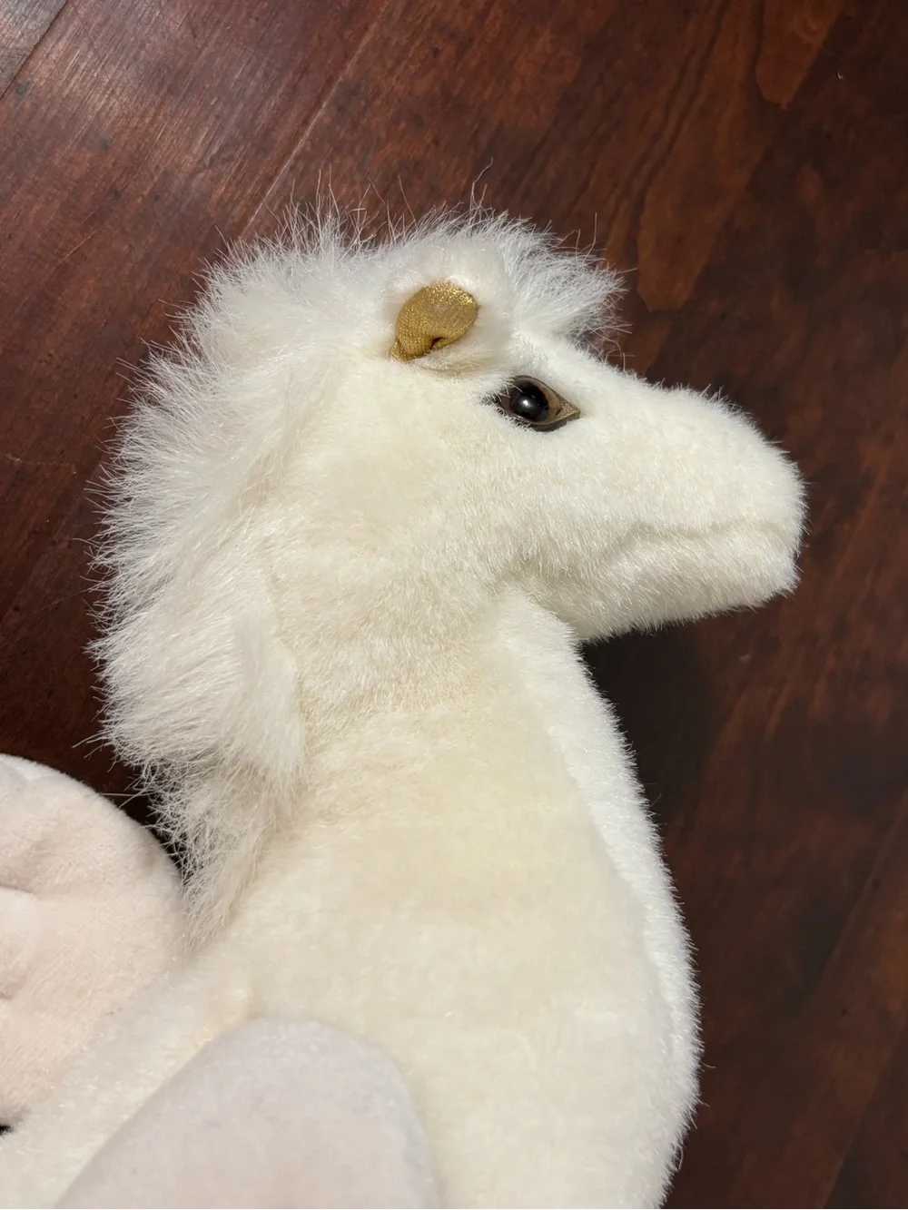 Early 1990s Gund White Pegasus Horse plush Hansa? 1992 Vintage HTF Animal